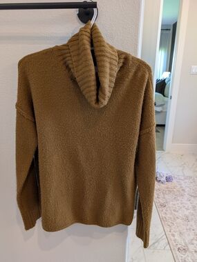 RD Style Women's Brown Cowl Neck Sweater